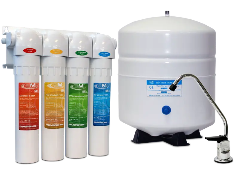 50 Gpd No-Tools-Required (Ntr) 4-Stage Quick-Change Home Reverse Osmosis System 1