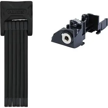 Abus Bordo 6015 Folding Bike Lock With Key Mechanism – Black, Includes 90Cm Battery Rack 1