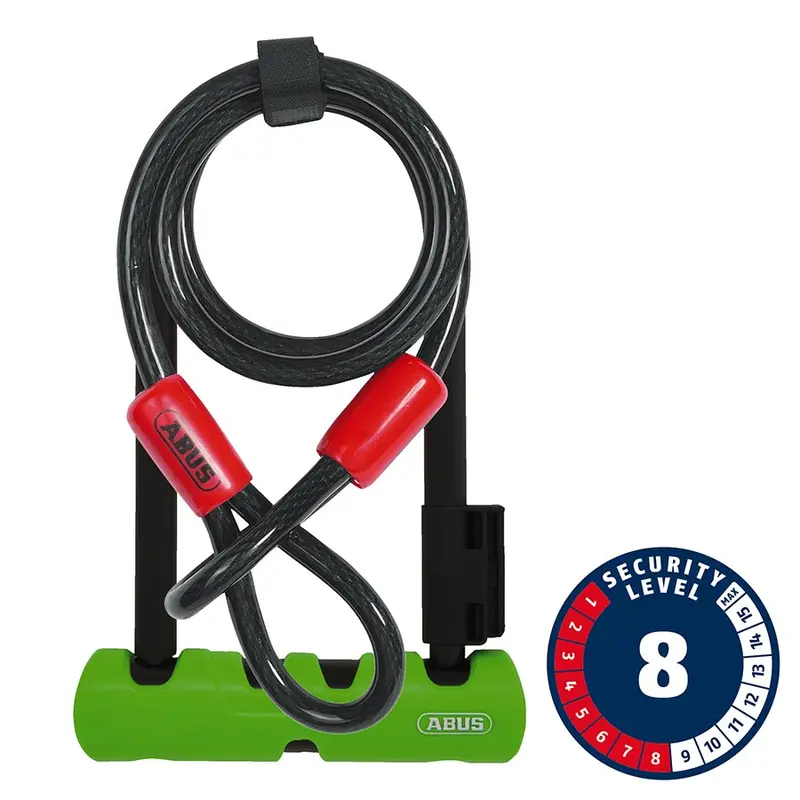 Abus Ultra 410K Mini U-Lock + Cobra Cable Combo Lock Set 1