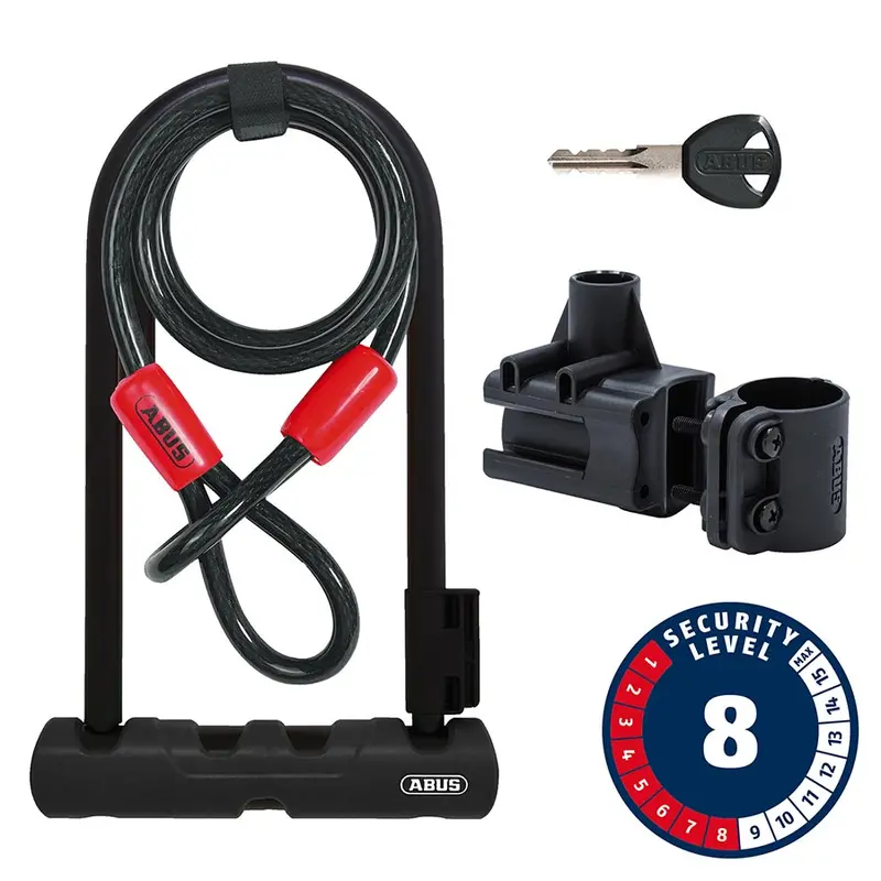 Abus Ultra 410K U-Lock + Cobra Cable Lock Combo – Premium Dual-Layer Security 1