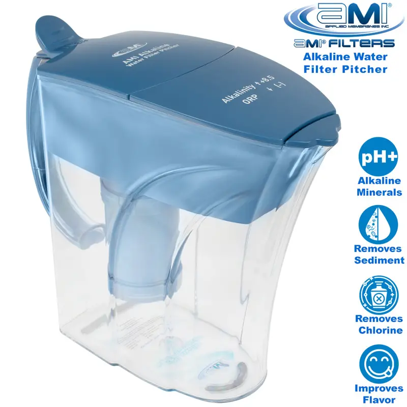 Alkaline Water Pitcher With Mineral Enhancement – Chlorine & Impurity Removal, Ph Balancing 1
