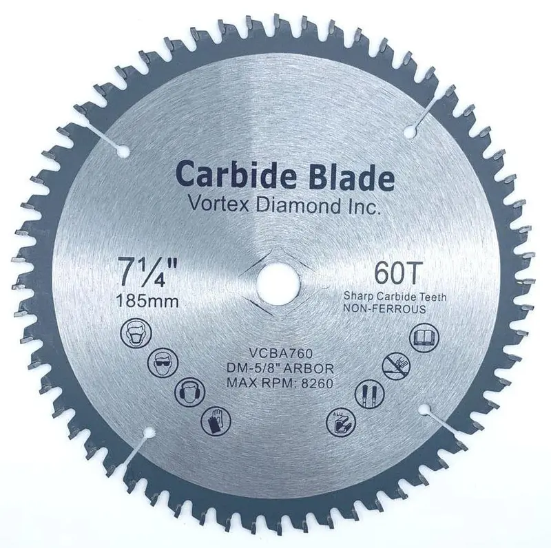 Carbide-Tipped All-Metal Circular Saw Blade – Optimized For Aluminum & Non-Ferrous Materials 1