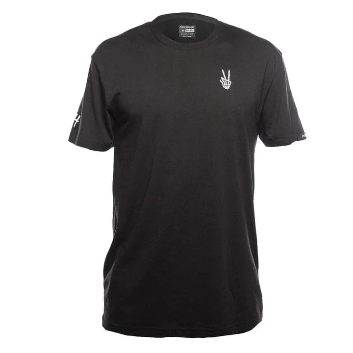 Fasthouse Roots Tech Tee – Men’S Performance Cotton-Poly Blend (Black) 1