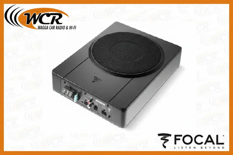 Focal Isub Active 2.1 8" Under-Seat Powered Subwoofer With Integrated Amplifier 1