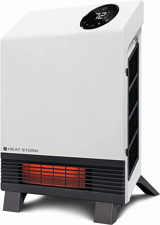Heat Storm Hs-1000-Wa Wave-Style Floor-To-Wall Infrared Heater 1