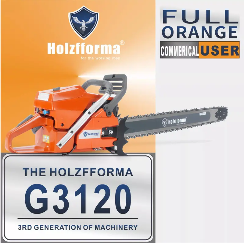 Holzfforma G3120 Power Head – 118.8Cc Gas Chainsaw Engine (No Bar Or Chain) 1