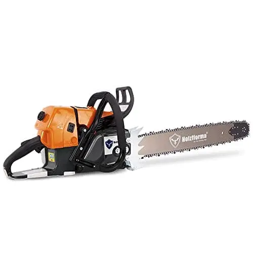 Holzfforma G660 92Cc Gas Chainsaw With Alternate 25-Inch 84Dl Bar And .063" Chain – Includes Protective Tank Guard 1