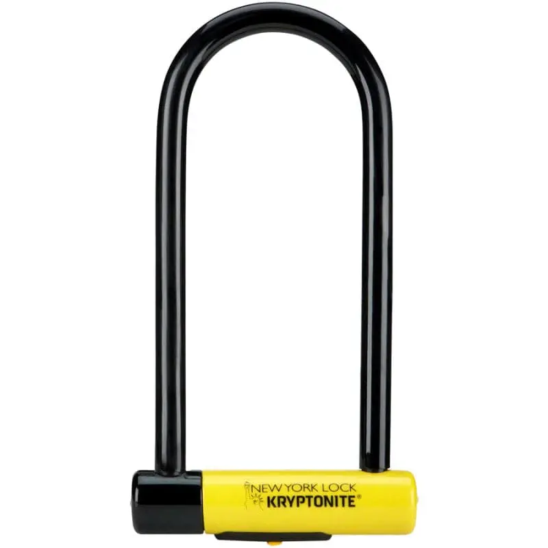 Kryptonite New York Ls Heavy-Duty U-Lock – 4In X 10.25In, Black/Yellow 1