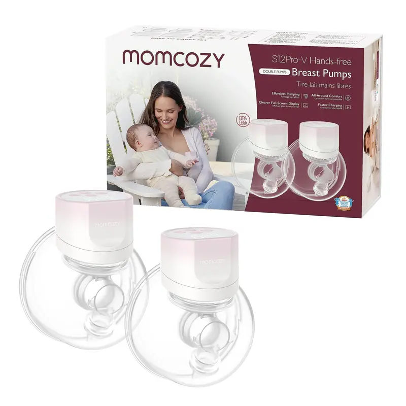 Momcozy S12 Pro Ultra-Quiet Wearable Breast Pump 1