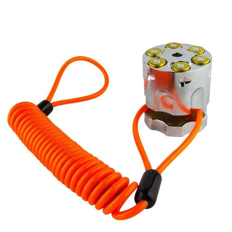 Orange Bungee Cable Reminder For Disc Lock Security 1