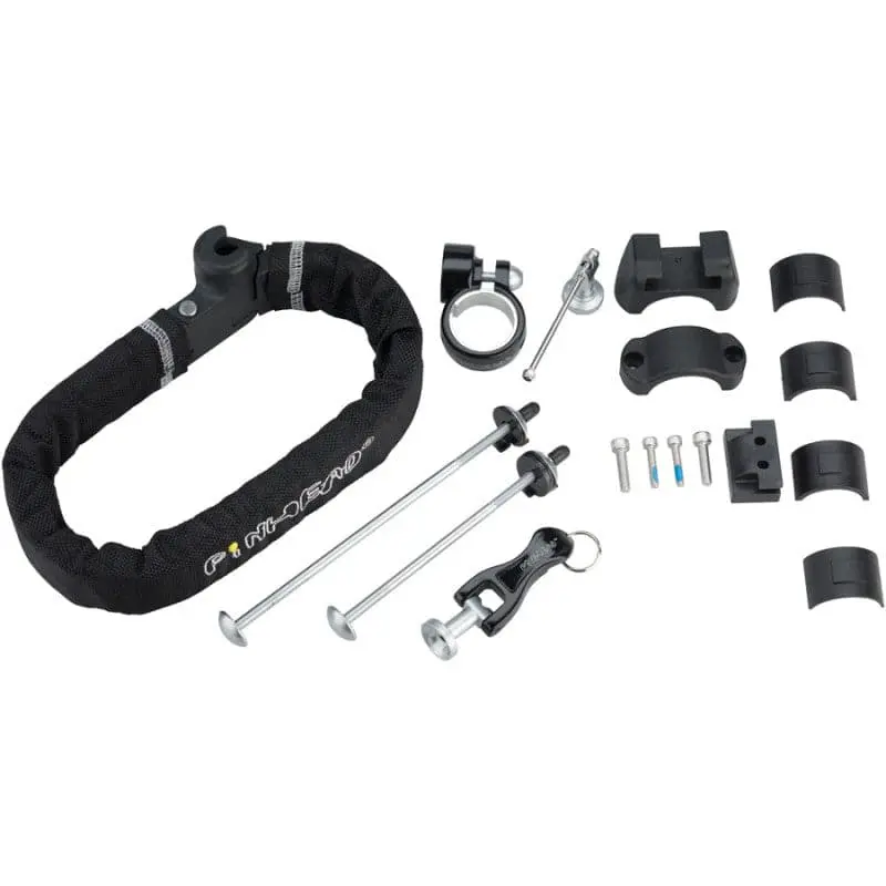 Pinhead City Lock System – Frame Lock, Wheel Skewer Locks, And Seatpost Security Kit 1