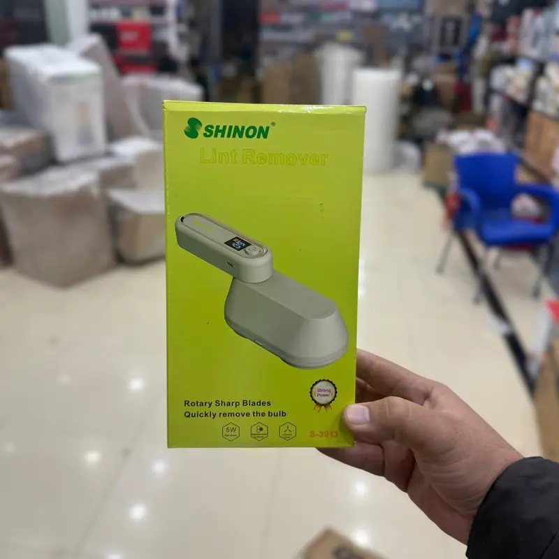 Shinon S-3913 Dual-Display Electric Lint Remover With Rechargeable Battery 1
