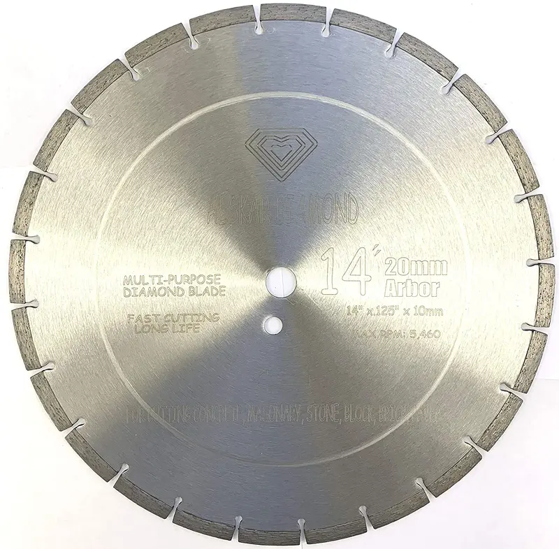 Stihl-Compatible 14-Inch Diamond Saw Blade — 20Mm Arbor, Wet/Dry Concrete Cutting 1