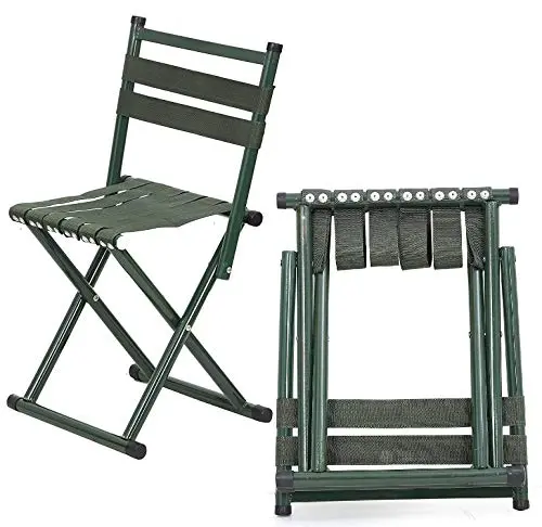 Sturdy Metal Folding Stool For Indoor And Outdoor Use 1