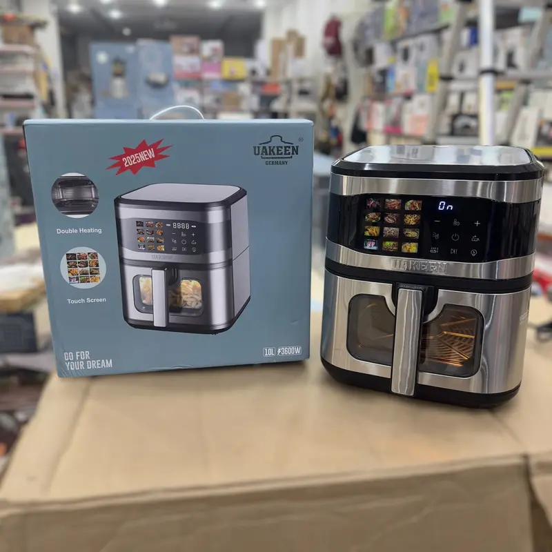 Uakeen Zl-1709 Plus Dual-Heating 10L Air Fryer 1